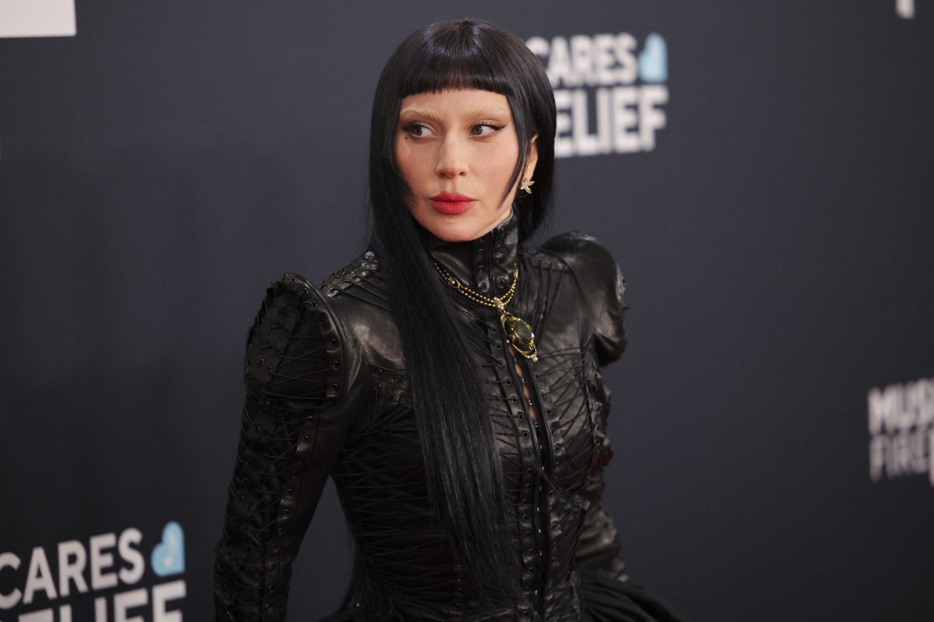 Lady Gaga, a su llegada a la gala.