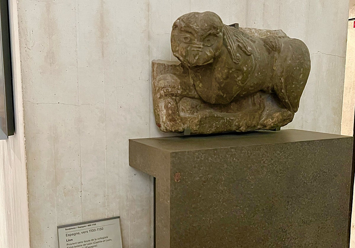 El león románico que proviene «sans doute» («sin duda») de San Isidoro de León