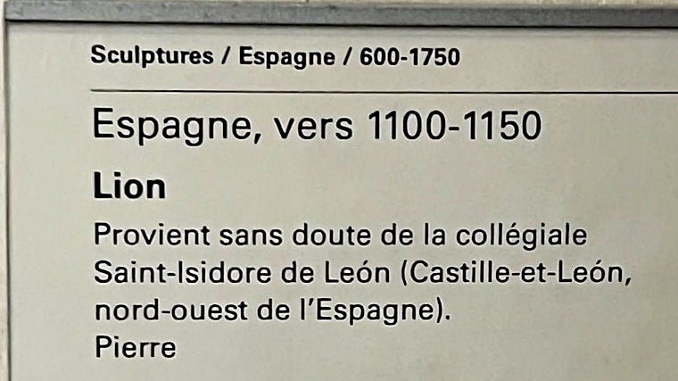 Cartela del Museo del Louvre