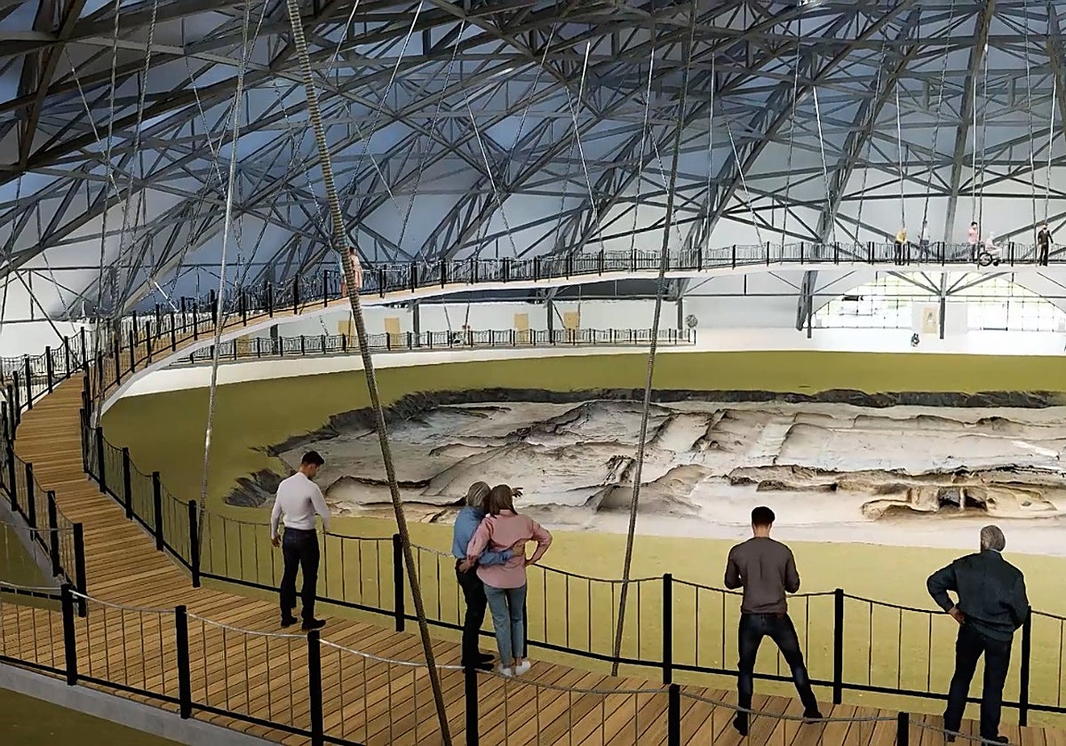 Proyecto de cubierta para el yacimiento del Turuñuelo