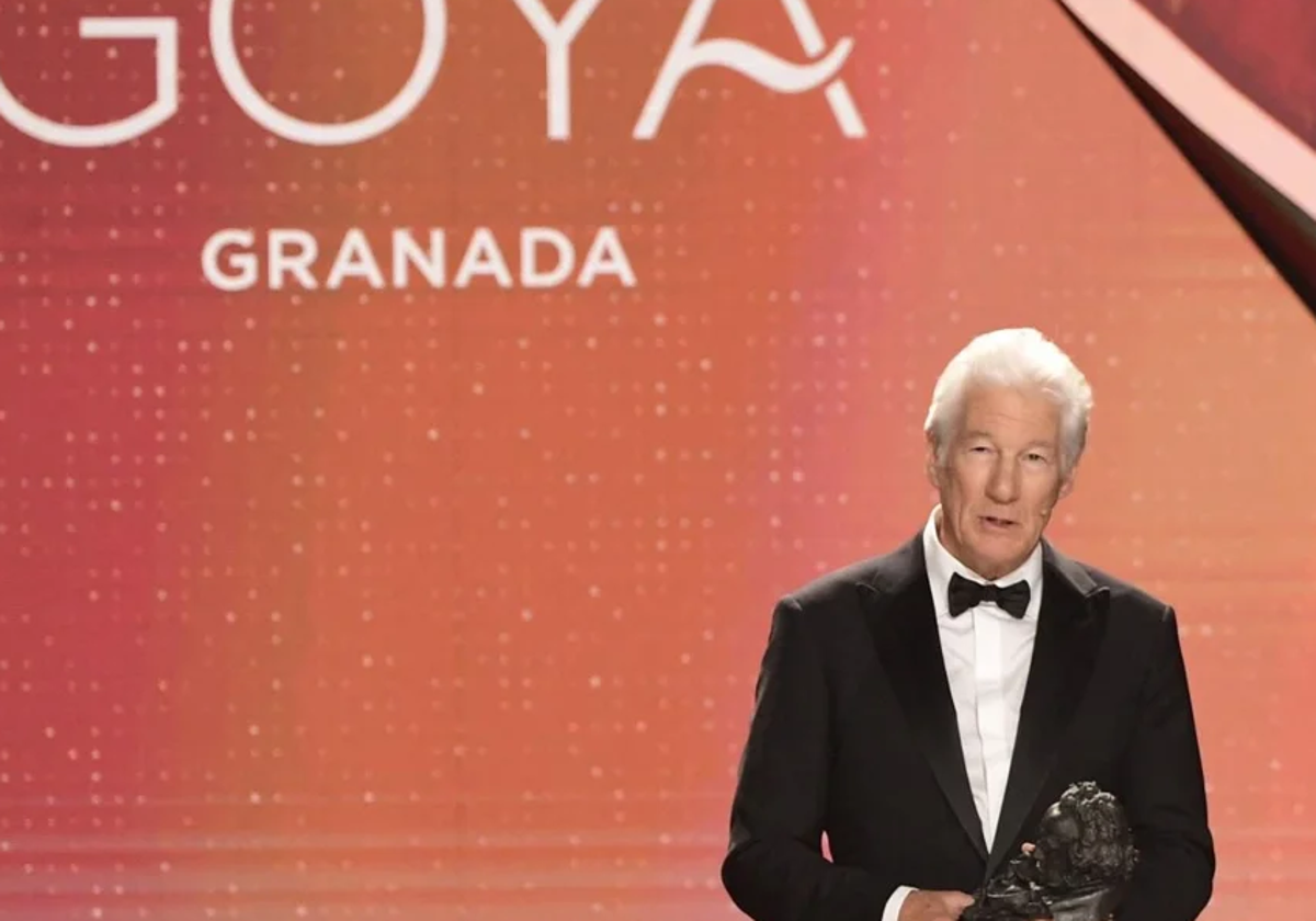 Richard Gere en la ceremonia de los Goya