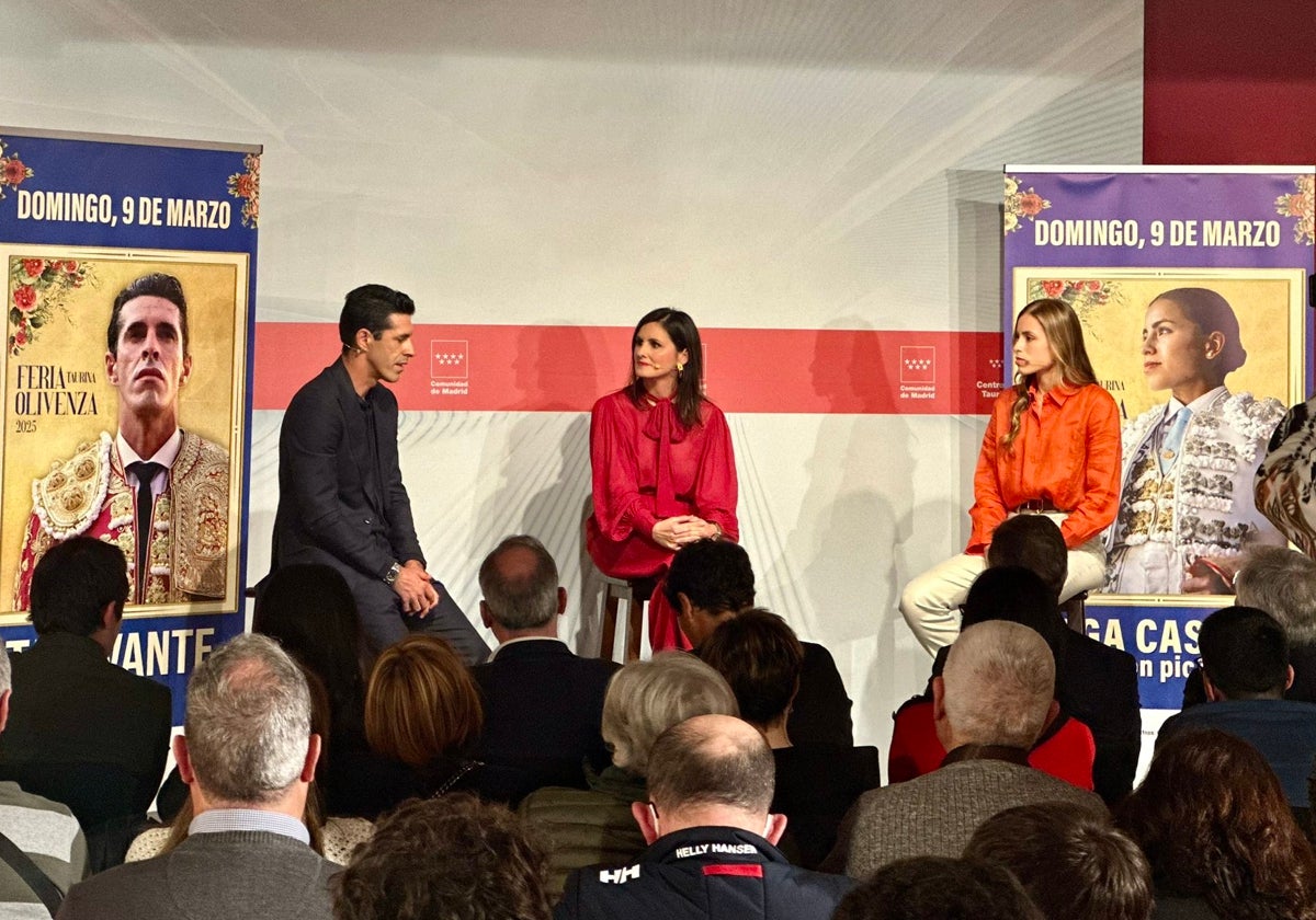 Talavante y Olga Casado en Las Ventas, con Noelia López