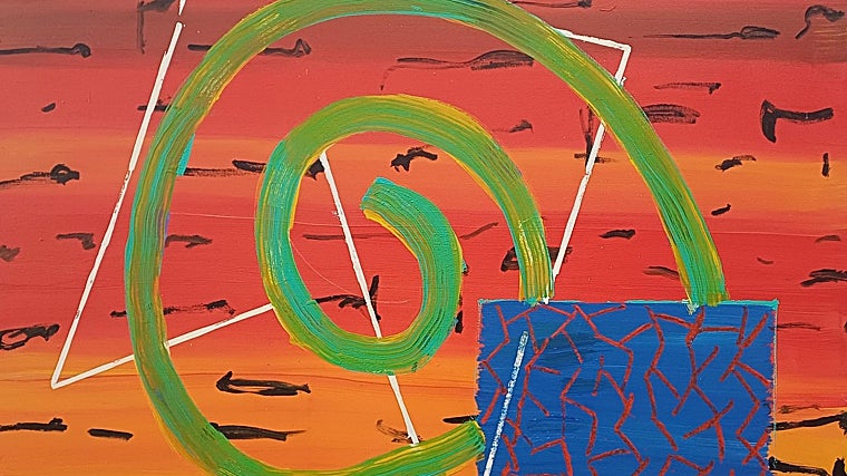 Una de las obras de Menchu Lamas