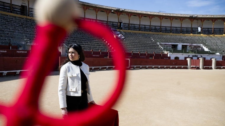 La imagen de la torero con la empuñadura de marco