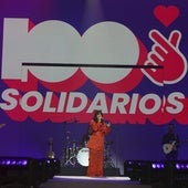 Amaral en el concierto 'Cadena 100: Solidarios'.