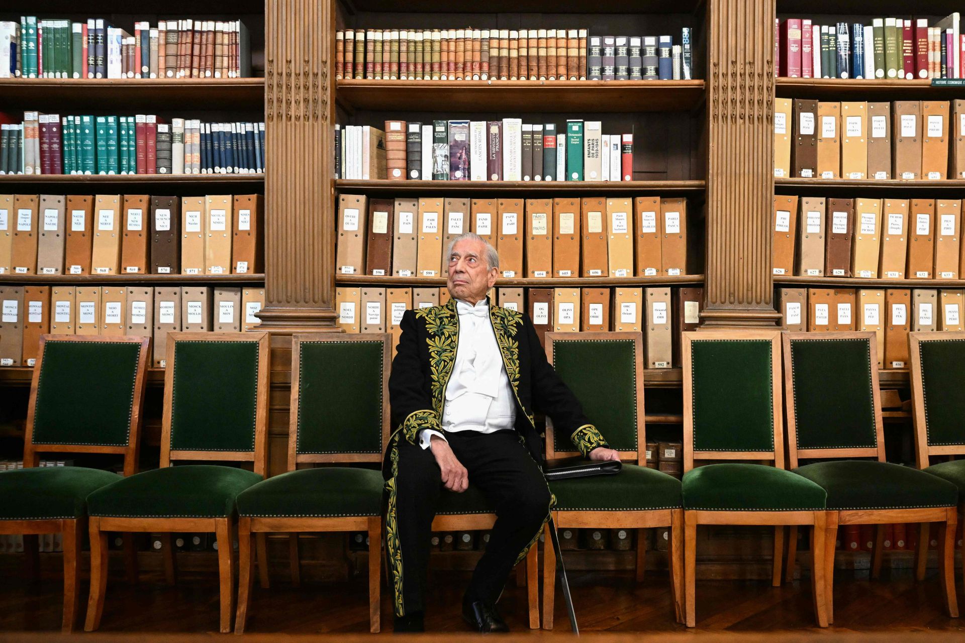 El día de su ingreso en la Academia Francesa, el 9 de febrero de 2023