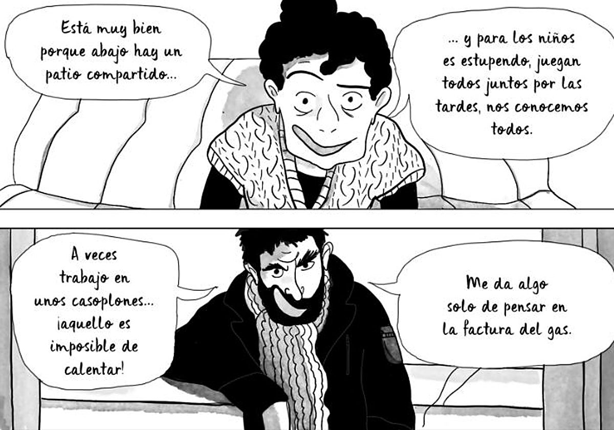 Viñetas del tebeo 'La distinción', de Tiphaine Rivière