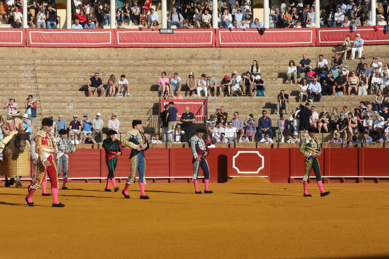 Imagen de la corrida de este martes en la plaza de toros de la Maestranza