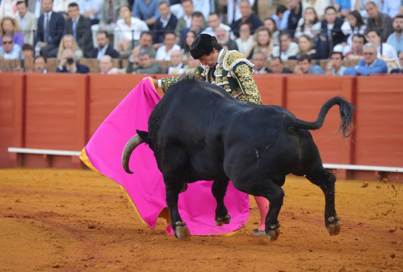 Curro Díaz, en su actuación este martes en la Maestranza