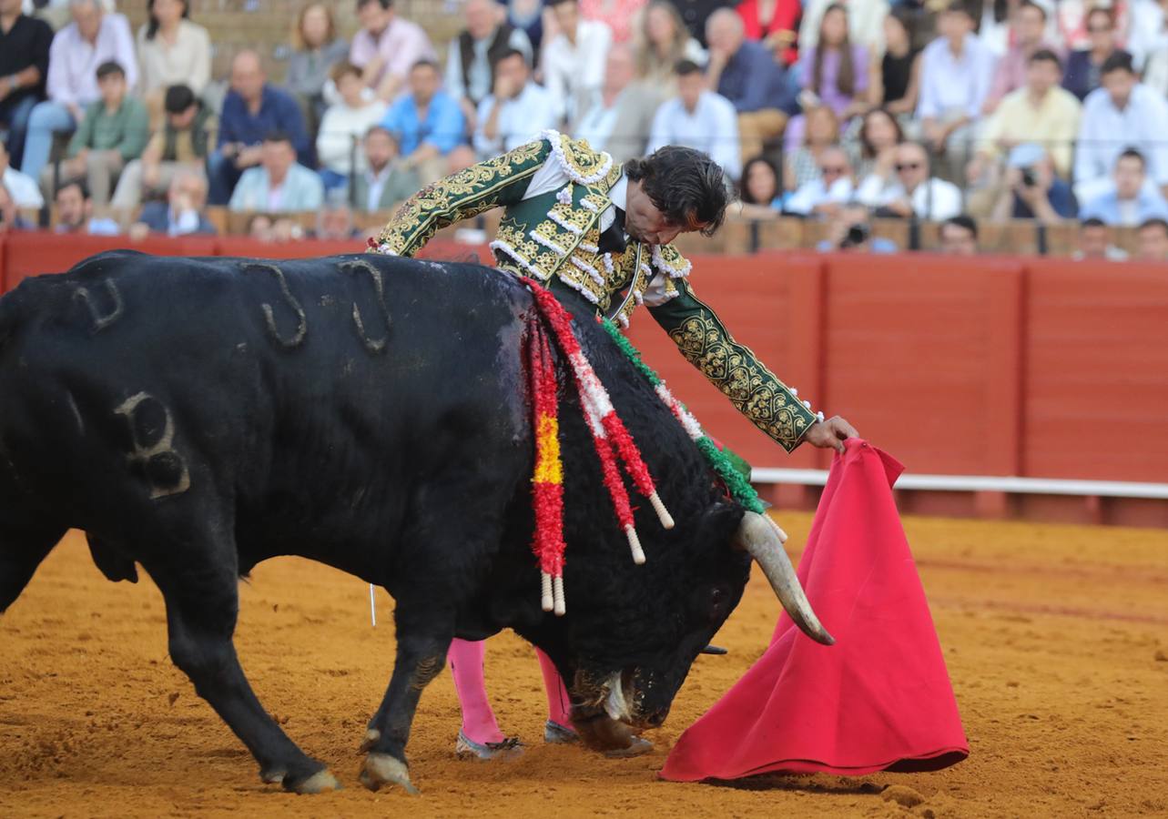 Curro Díaz, en su actuación este martes en la Maestranza