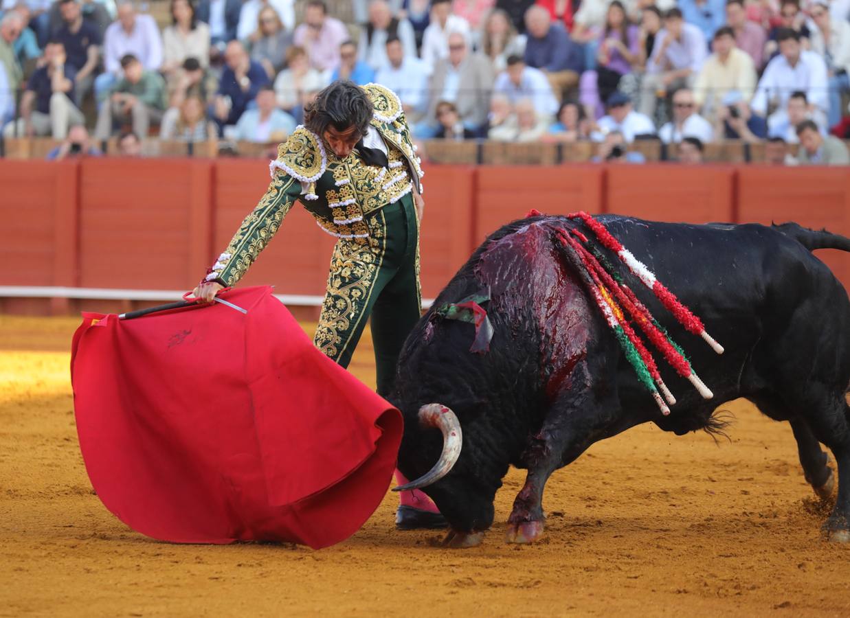 Curro Díaz, en su actuación este martes en la Maestranza