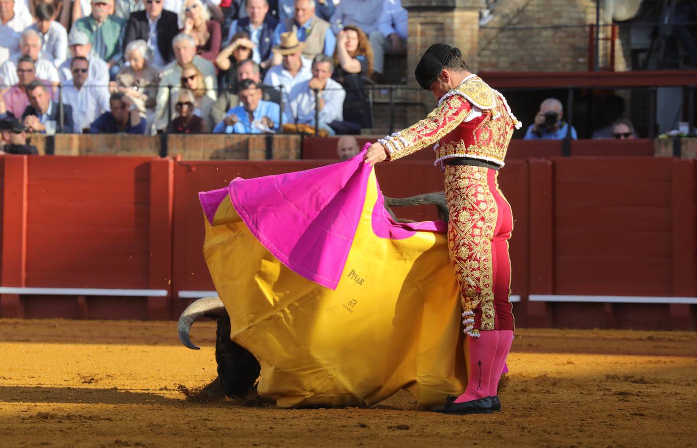 Rubén Pinar, en su actuación este martes en la Maestranza