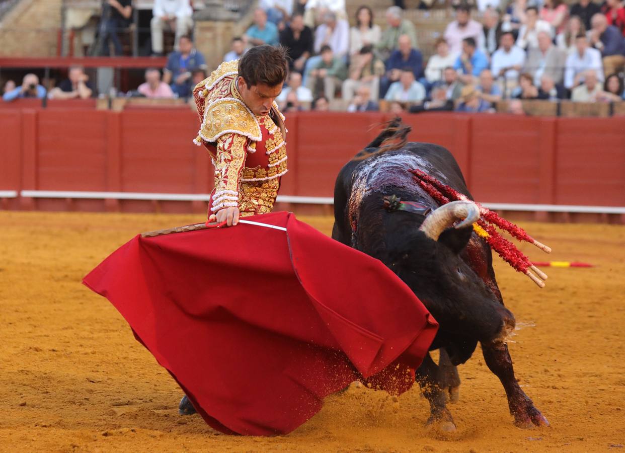 Rubén Pinar, en su actuación este martes en la Maestranza