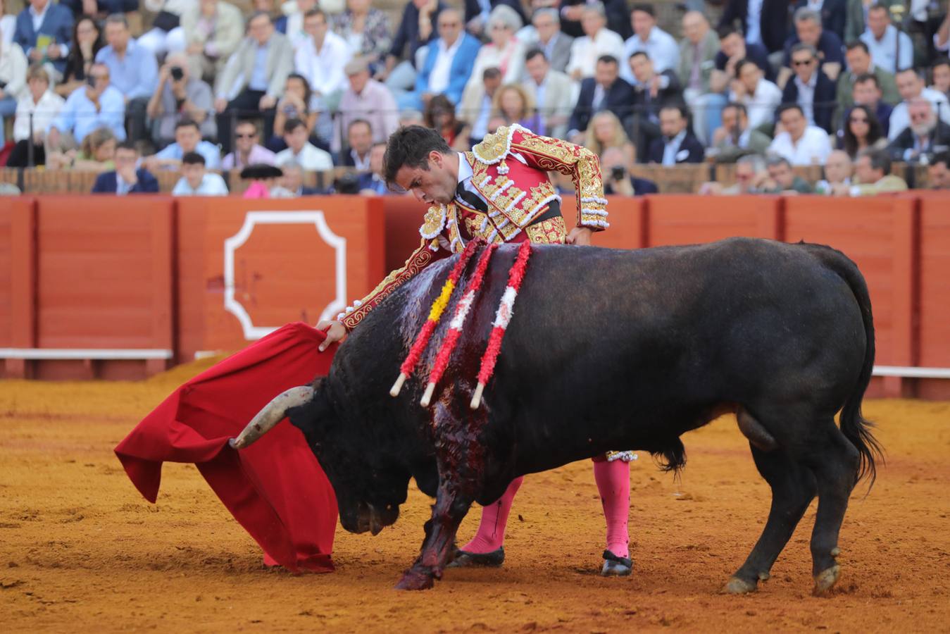 Rubén Pinar, en su actuación este martes en la Maestranza