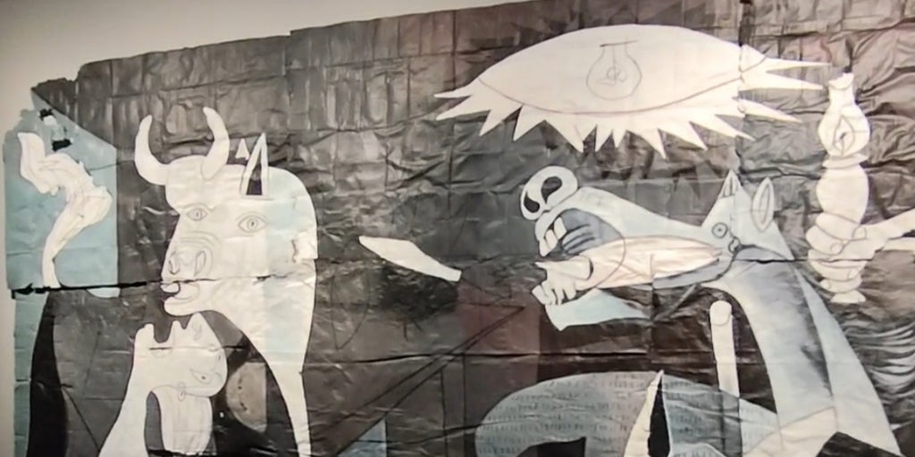 'Guernica despedazado', de Julio Anaya: dividir el 'Guernica' para amplificarlo