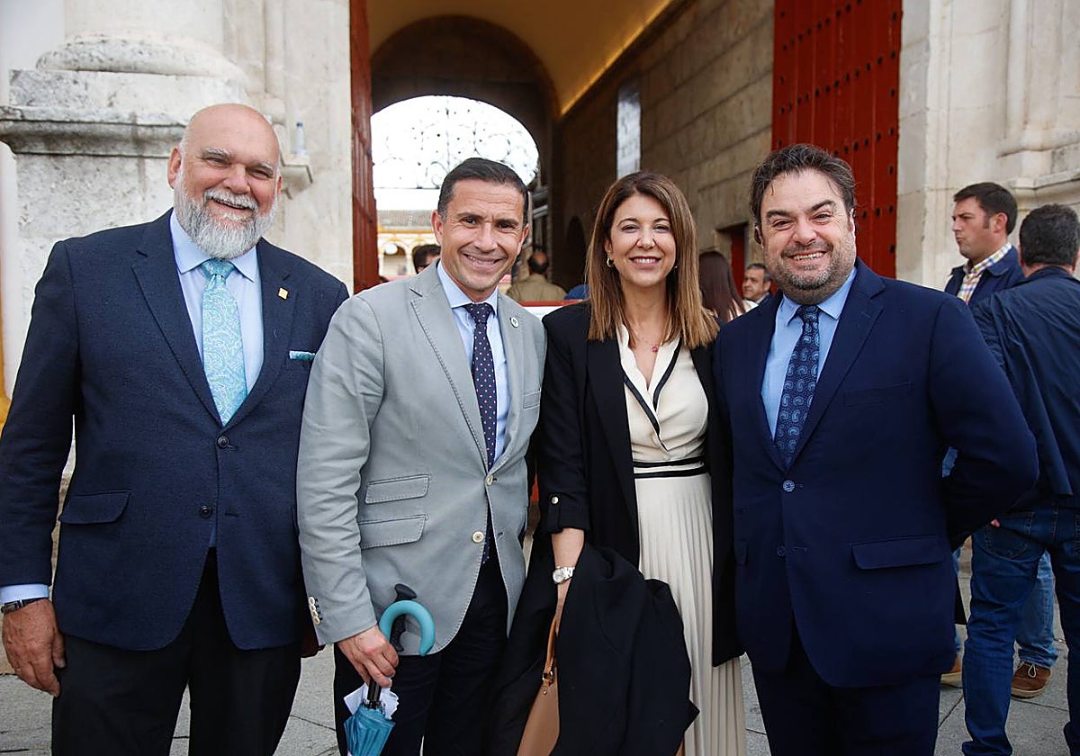 Luis María González, Víctor Bohórquez, Silvia Pozo y Francisco Molina