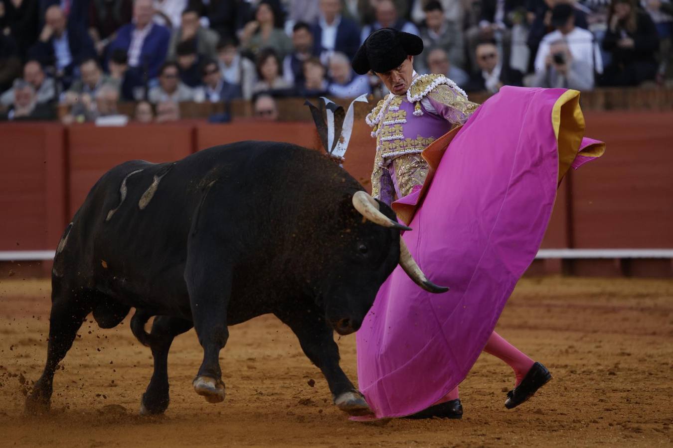 David Galván recibió una fuerte ovación del público de la Maestranza