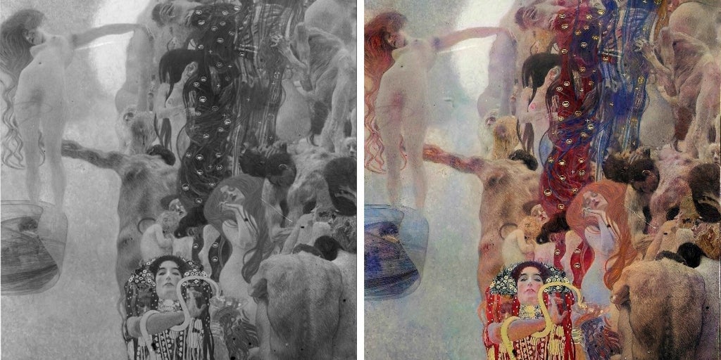La inteligencia artificial le saca los colores a Gustav Klimt