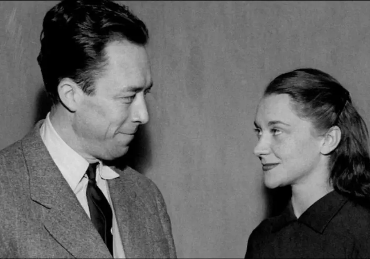 El escritor Albert Camus y la actriz María Casares