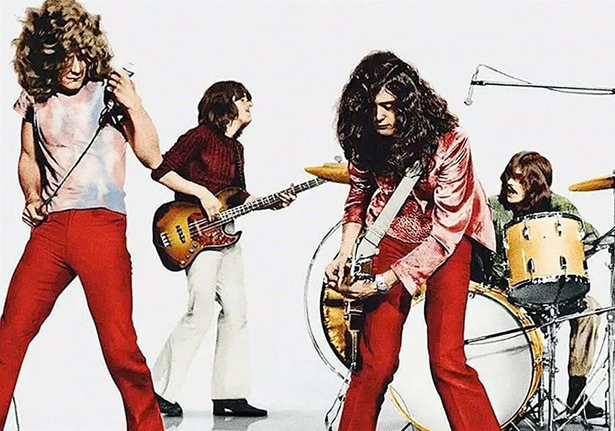 Led Zeppelin en la portada del documental 'Becoming Led Zeppelin'