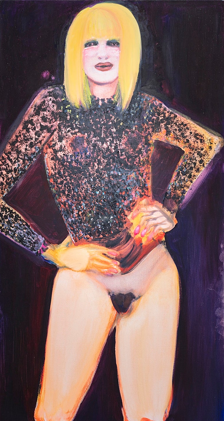 'Miss January', de Marlene Dumas. Detalle