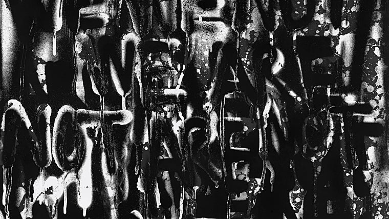 Detalle de Untitled '(WE ARE NOT)', obra de 2022