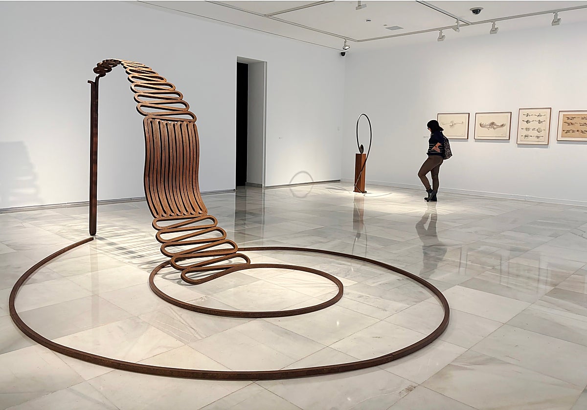 Escultura monumental de Martín Chirino, expuesta en su retrospectiva en el Centro Atlántico de Arte Moderno (CAAM) de Las Palmas