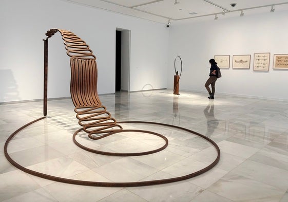 Escultura monumental de Martín Chirino, expuesta en su retrospectiva en el Centro Atlántico de Arte Moderno (CAAM) de Las Palmas
