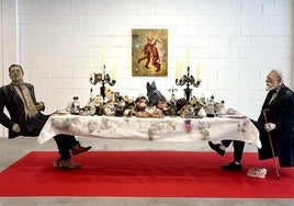 'Mascarada de sobremesa' en la galería Álvaro Alcázar: José Luis Serzo  o el arte de personarse