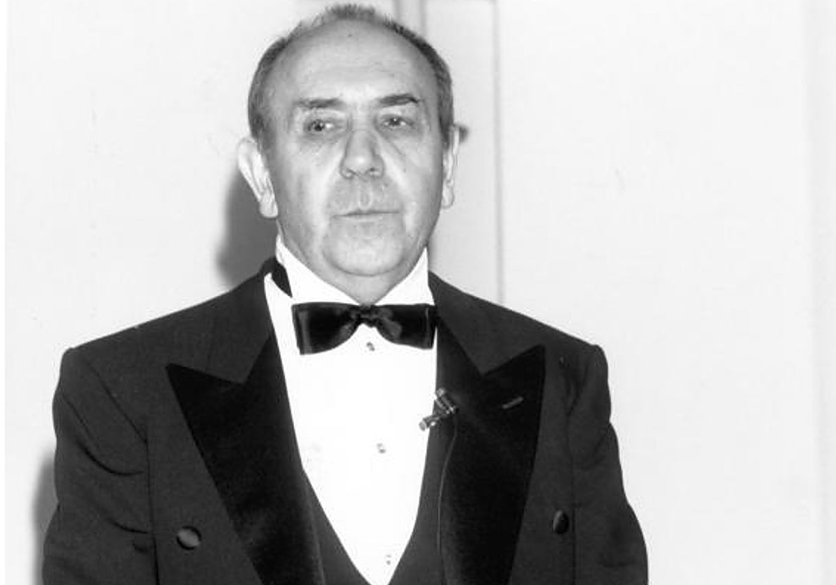 Gustavo Torner, en 1993, durante su ingreso en la Academia de Bellas Artes