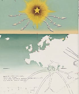 Imagen secundaria 2 - De arriba abajo, obras expuestas en Bombon+Crisis de Agnes Essonti y Raúl Silva