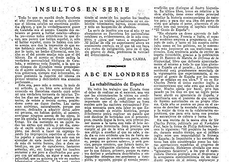 Imagen secundaria 1 - Julio Camba en 1916 y dos de sus artículos de 1934 y 1917