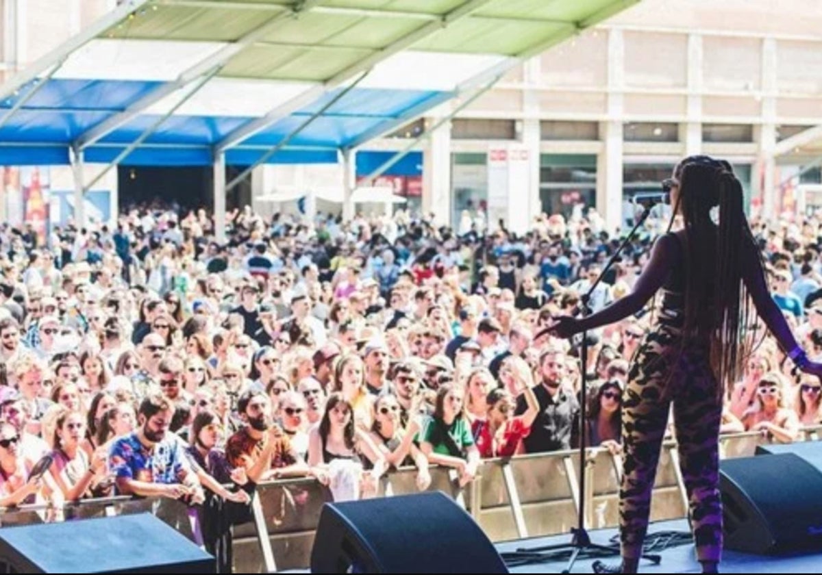 Un concierto en el festival Sónar
