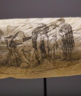 Imagen secundaria 2 - Condón con grabado erótico del siglo XIX expuesto en el Rijksmuseum