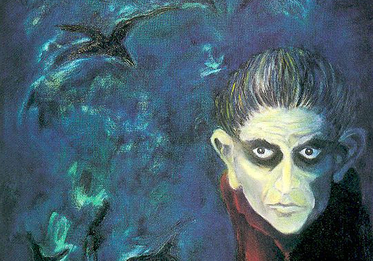 Retrato de Kafka, por el escritor y también pintor Ernesto Sábato (1986)