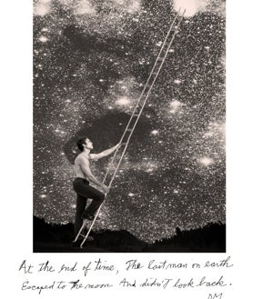 Imagen secundaria 2 - De arriba abajo, 'El hombre desafortunado'; 'Magritte en su caballete'; y 'Al final del tiempo', de Duane Michals