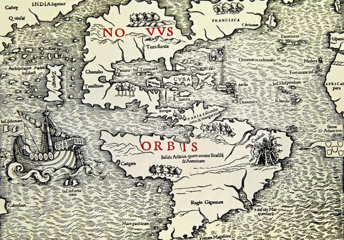 'Mapa del Nueno Mundo Navae Insolarum 1540 América', de Sebastian Münster