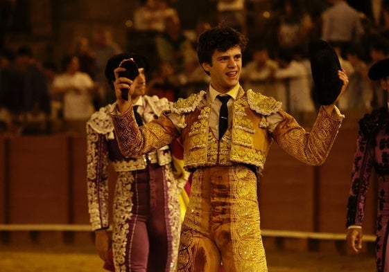 Cristiano Torres, con la oreja lograda