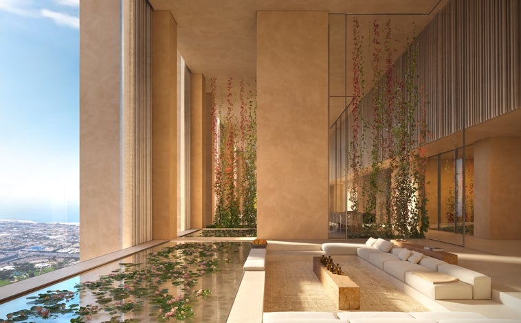 Imagen principal - En las imágenes, dos de los proyectos de CRC Arquitectes en Dubai: Muraba Veil y la Escuela Dar Al Marefa