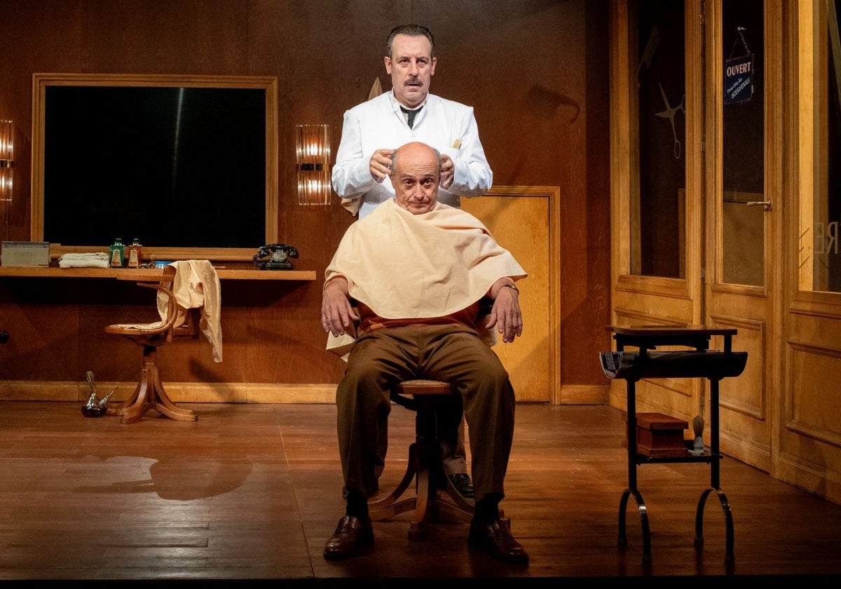 Antonio Molero y Pepe Viyuela, en 'El barbero de Picasso'