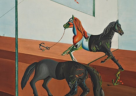 Imagen secundaria 1 - De arriba abajo, 'Naturaleza muerta La Menace' (1943); detalle de 'Le dimanche o rut marin' (1935); y 'Los sifones' (1938)