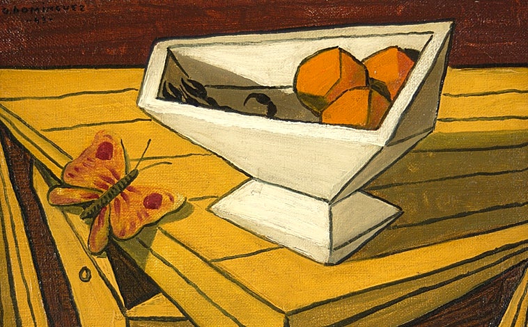 Imagen principal - De arriba abajo, 'Naturaleza muerta La Menace' (1943); detalle de 'Le dimanche o rut marin' (1935); y 'Los sifones' (1938)