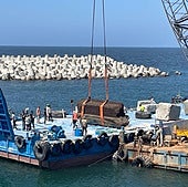 Recuperan del mar Mediterráneo restos de las monumentales puertas del Faro de Alejandría