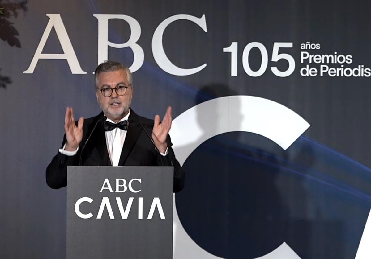 Carlos Alsina durante su discurso