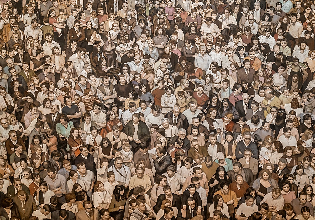 Una de las obras de Curro González en la exposición