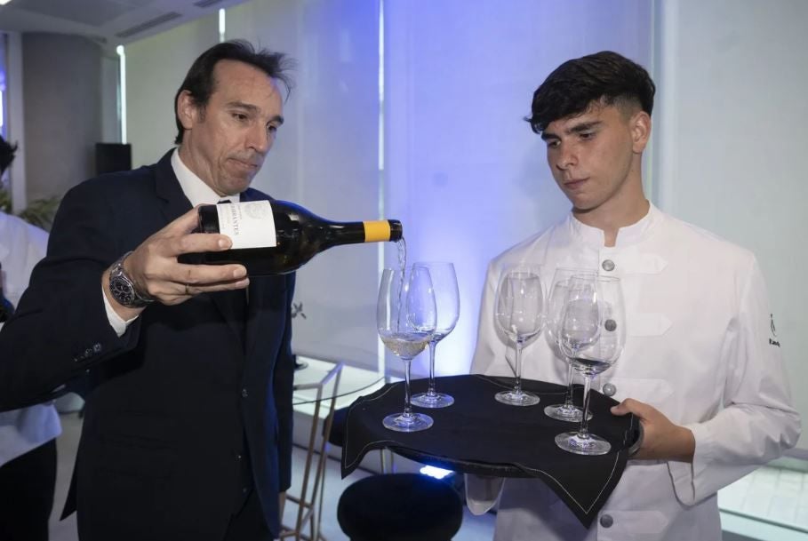 Vino servido en la gala, cortesía de Marqués de Murrieta