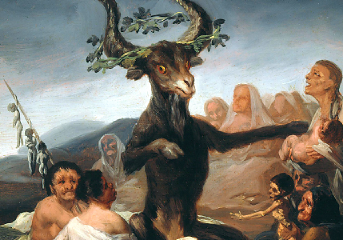 Detalle de 'El aquelarre', de Goya