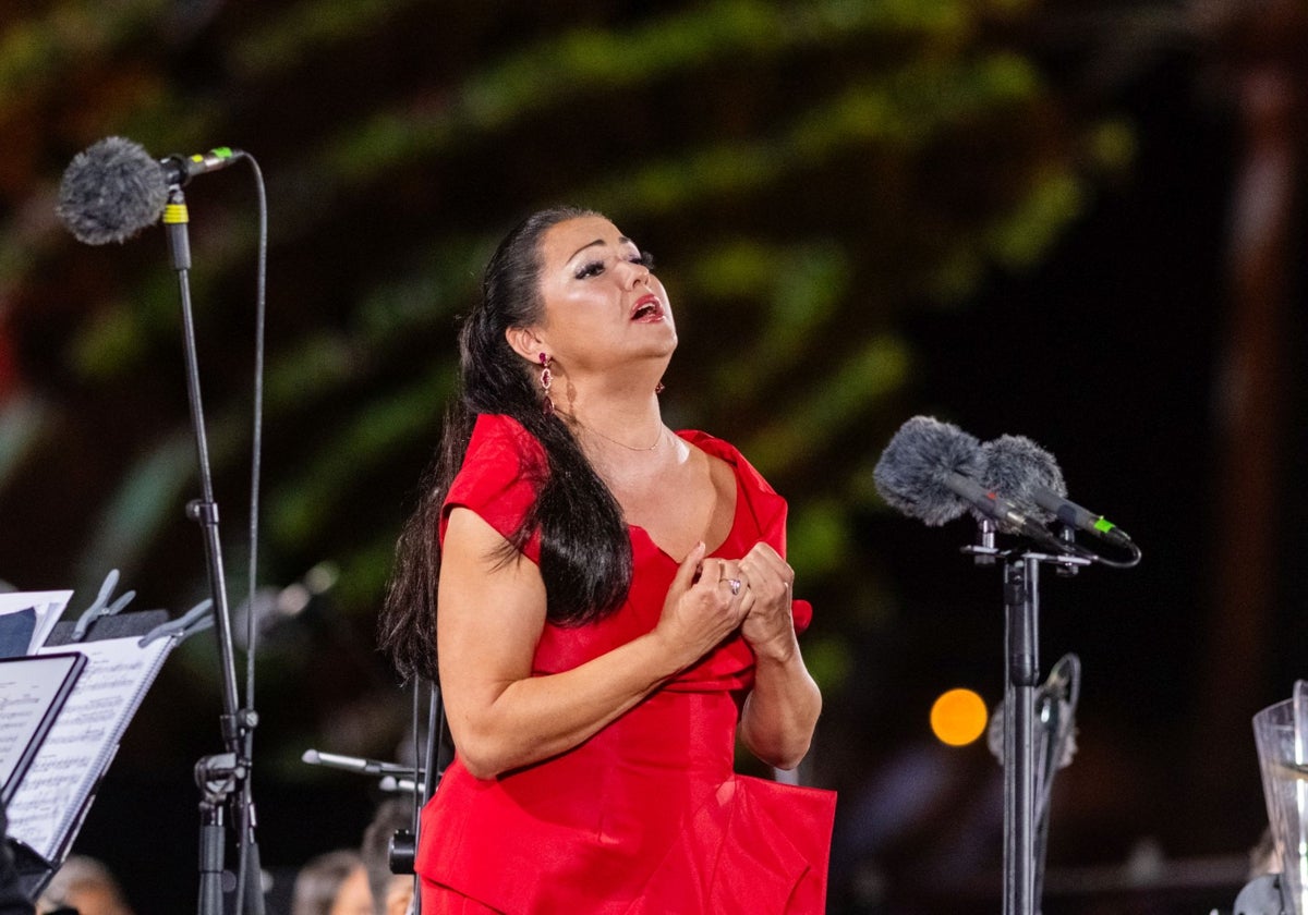 Anna Netrebko, durante el concierto en Santa Catalina Classics