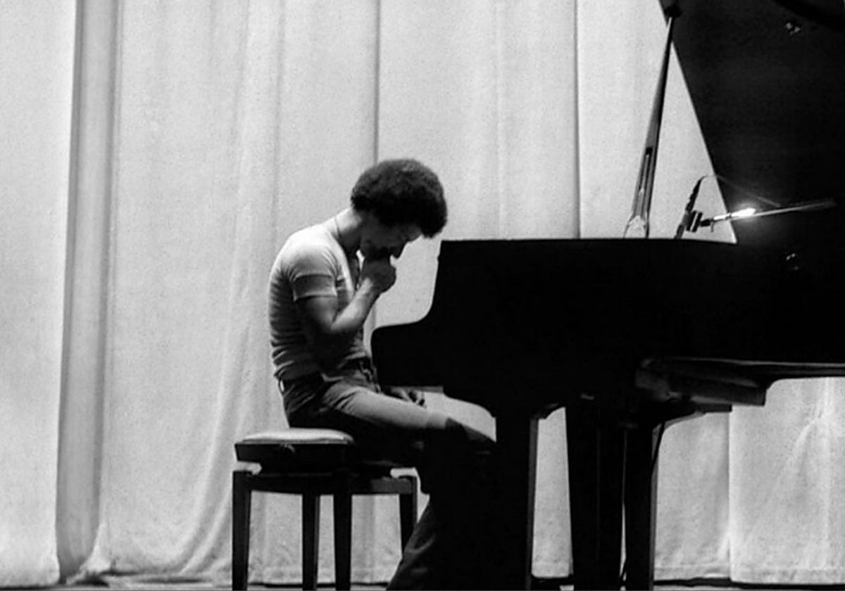 Keith Jarrett, durante el concierto en Colonia en 1975