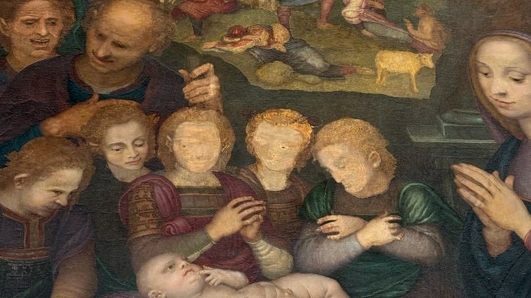 Tras los rostros borrados con abrasivo en un antiguo 'Ecce Homo' en Cuenca